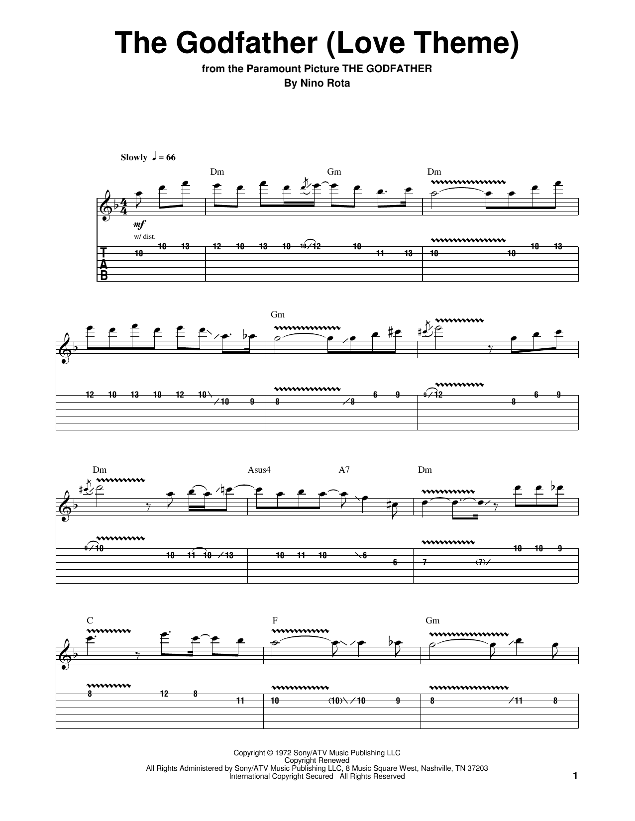 partition guitare tablature, 4